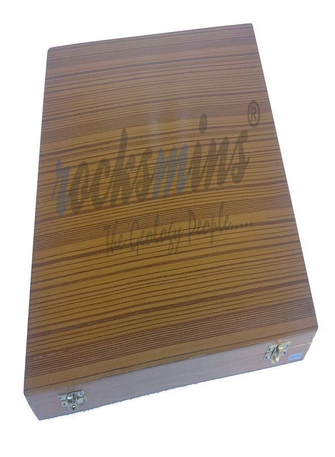 Rocksmins Collection of 20 Minerals in Wooden Box MI20WB a Set of 20 Big Mineral Specimen for Students School College Education Rocks Geology Kits Ideal Study Earth Science & Stones - Image 3